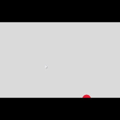Press ARROW KEYS - changes direction and speed of a bouncing ball. Interaction combines physics + control.